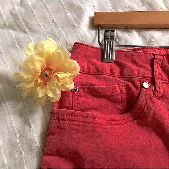 Seven 7 High-rise Skinny Crop Fuchsia Hot Pink Barbiecore Jeans - Picture 2 of 7